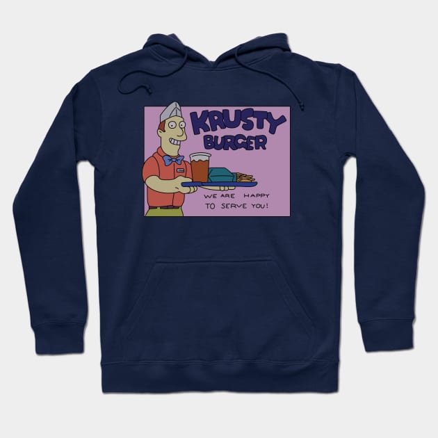 Krusty Burger Flyer Hoodie by saintpetty